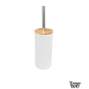 Brosse wc bois et blanc