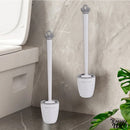 Brosse wc boule poils noirs et blancs