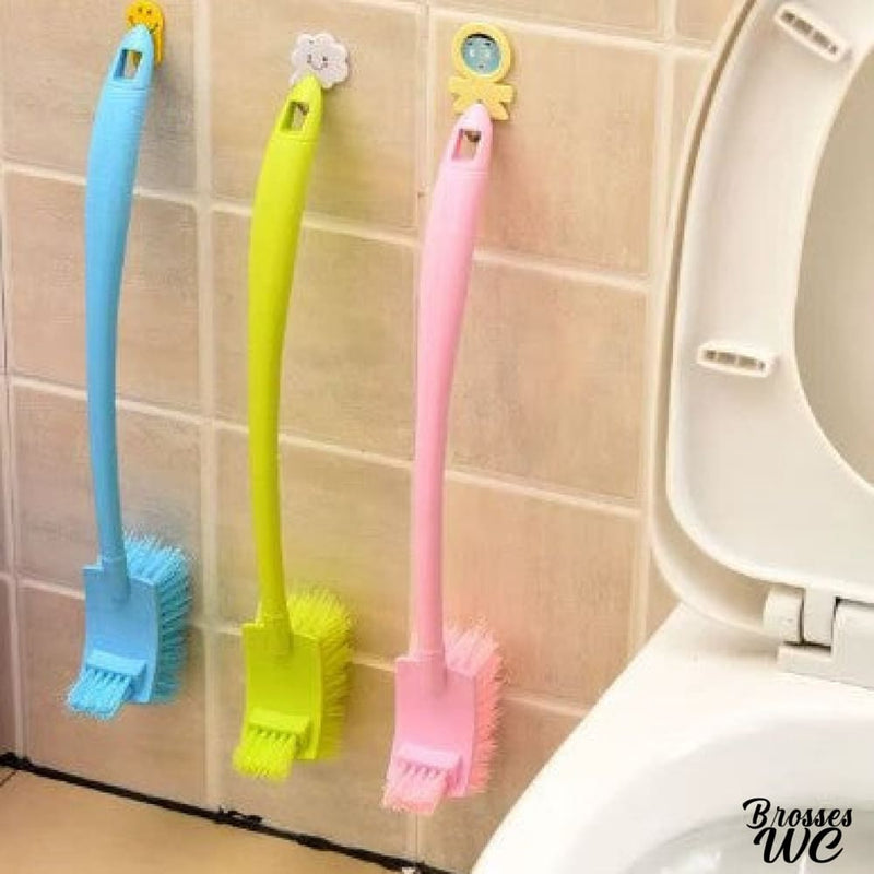 Brosse wc coudee plastique