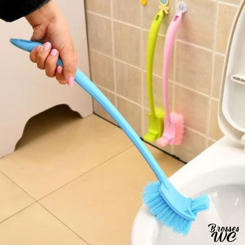 Brosse wc coudee plastique