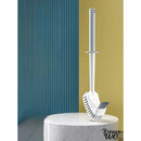 Brosse wc courbée