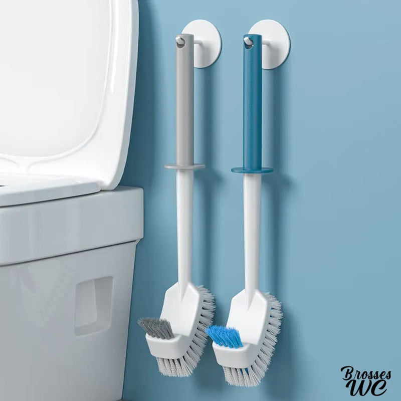 Brosse wc courbée