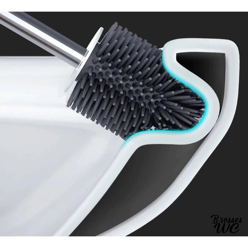 Brosse wc design blanc