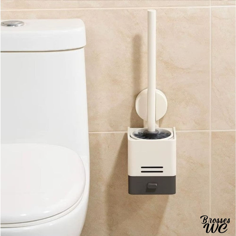 Brosse wc design blanc