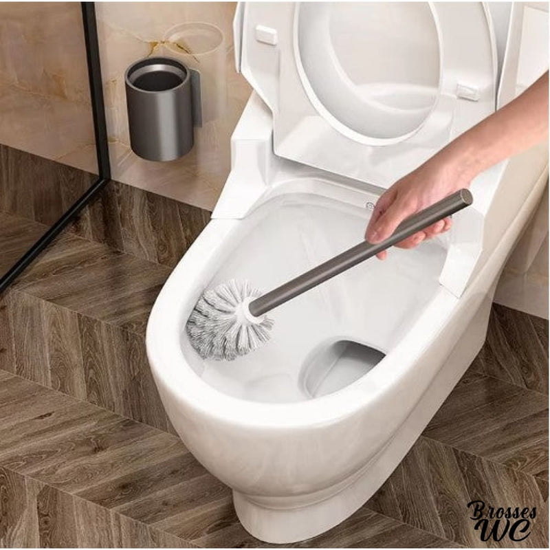 Brosse wc design gris