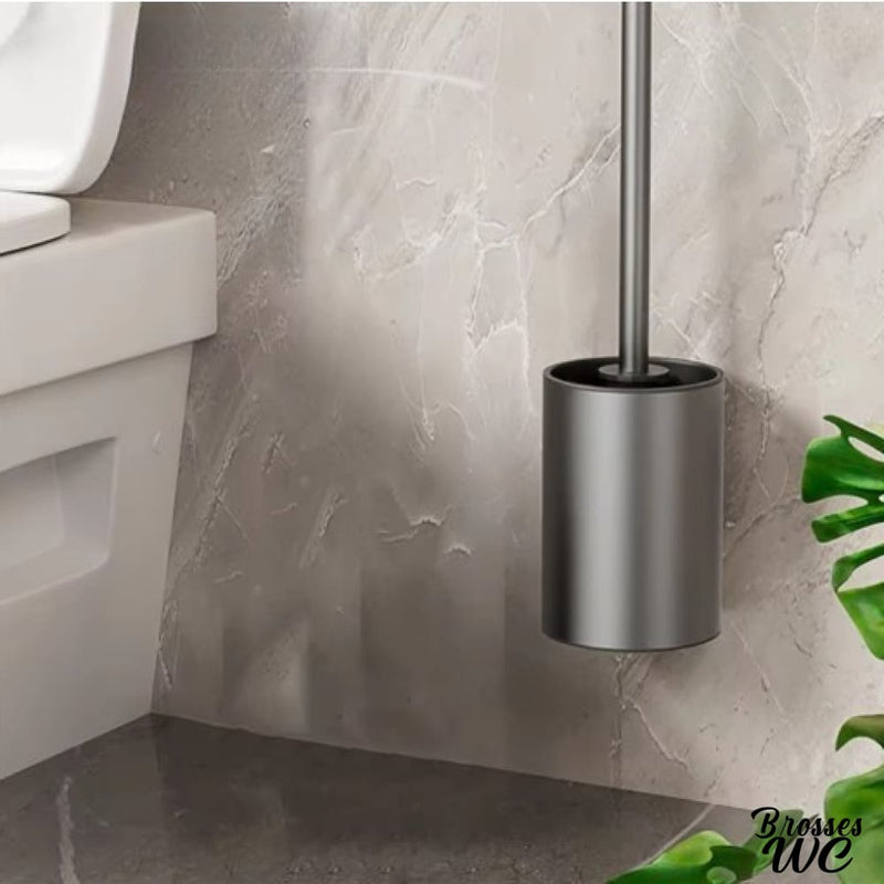 Brosse wc design gris