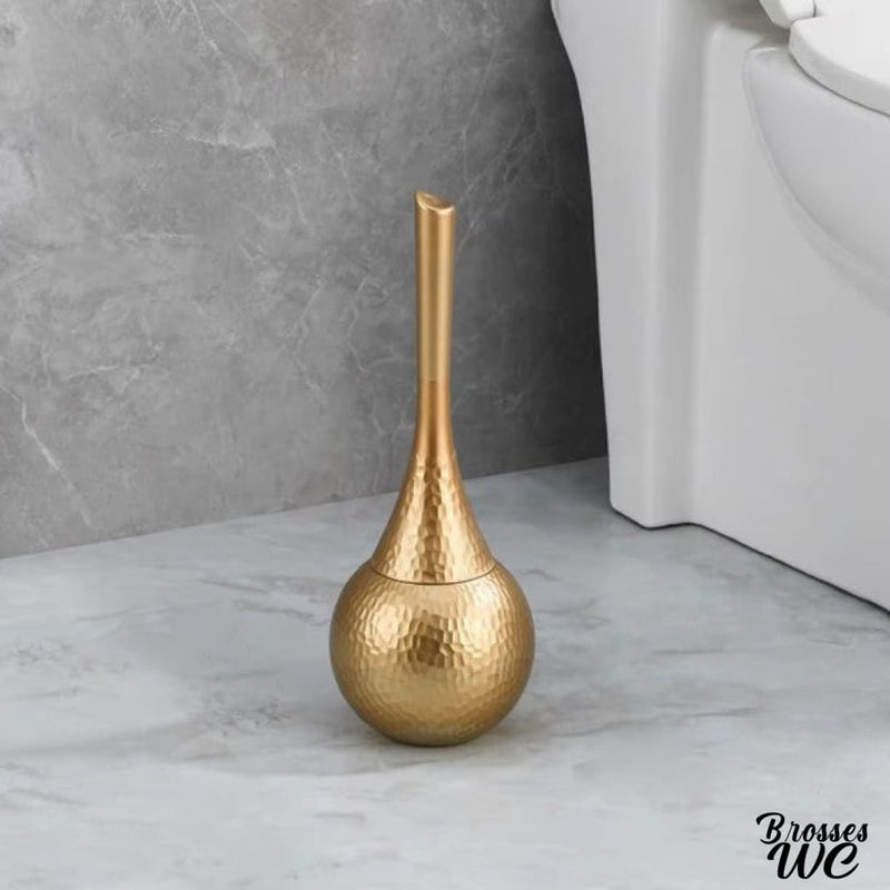 Brosse wc doré