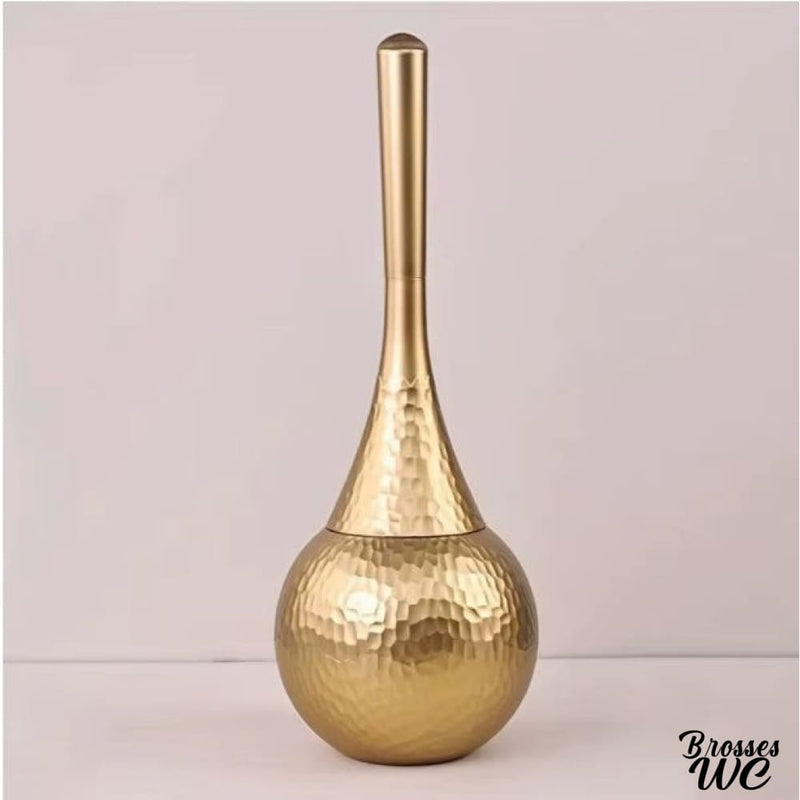 Brosse wc doré