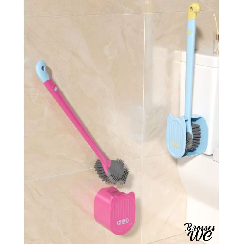 Brosse wc double face