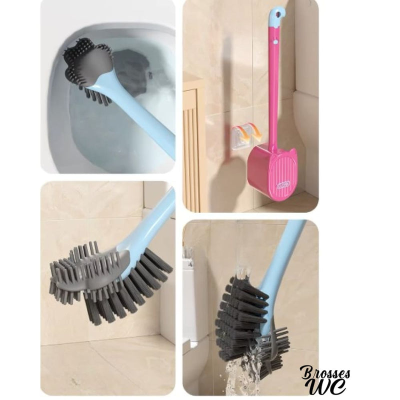 Brosse wc double face