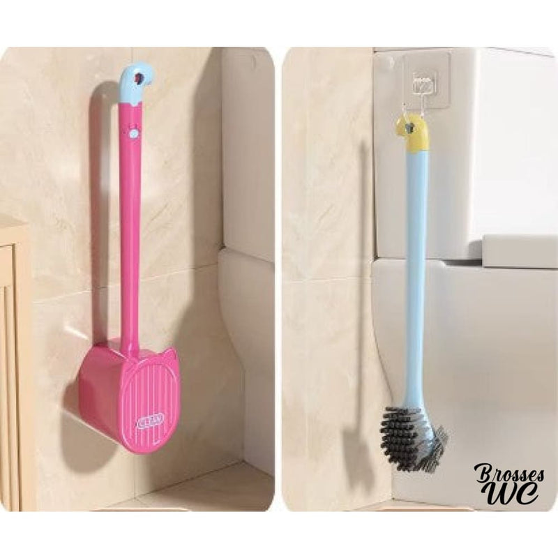 Brosse wc double face