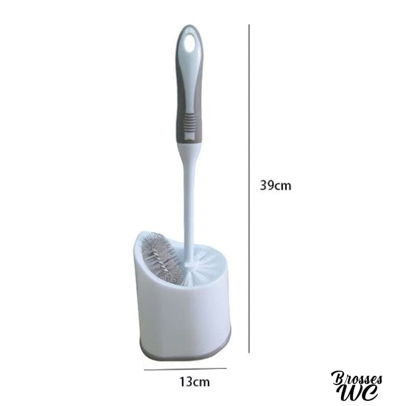 Brosse wc double tête support