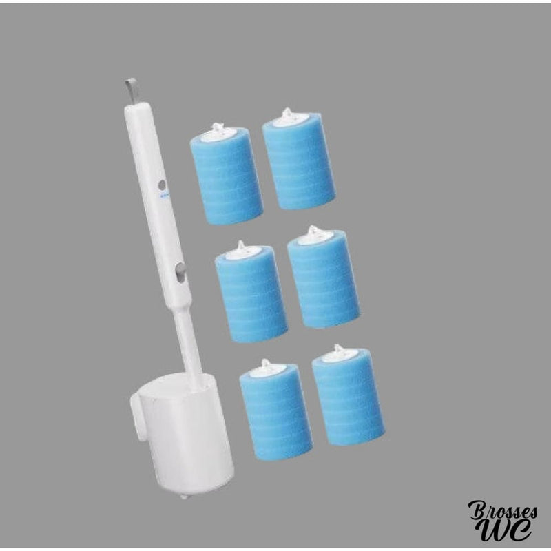 Brosse wc électrique blanche