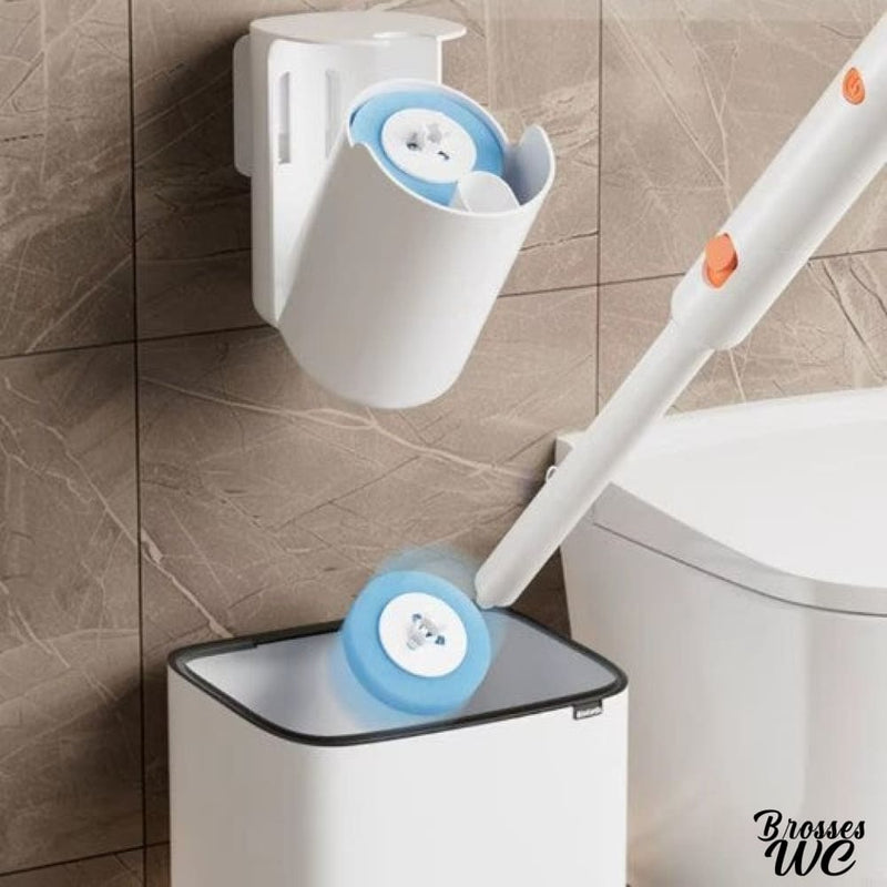 Brosse wc électrique blanche