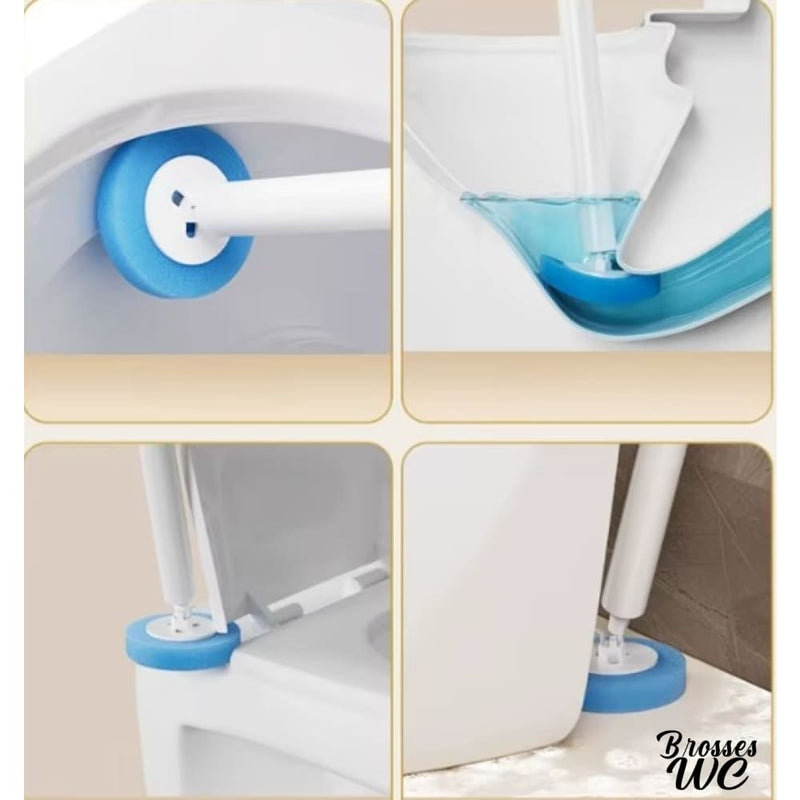 Brosse wc électrique blanche