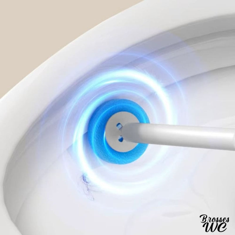 Brosse wc électrique blanche
