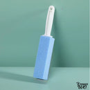 Brosse wc en pierre ponce bleu
