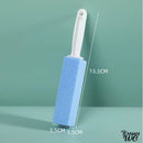 Brosse wc en pierre ponce bleu