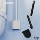 Brosse wc en silicone plate a accrocher au mur