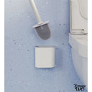 Brosse wc en silicone plate a accrocher au mur