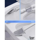 Brosse wc en silicone plate a accrocher au mur