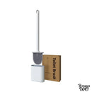 Brosse wc en silicone plate a accrocher au mur
