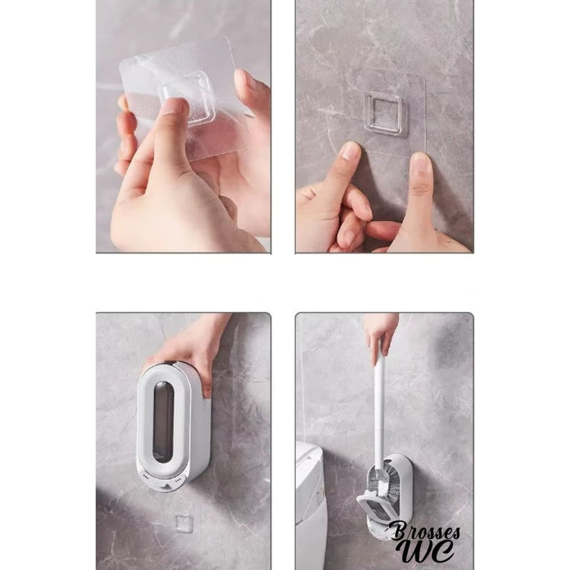 Brosse wc fixation murale