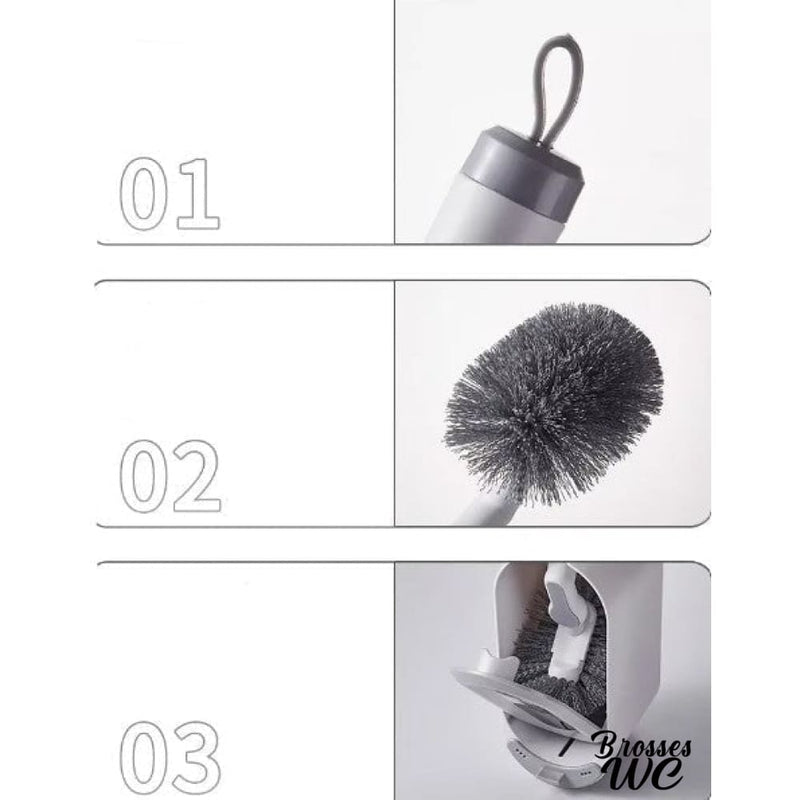 Brosse wc fixation murale