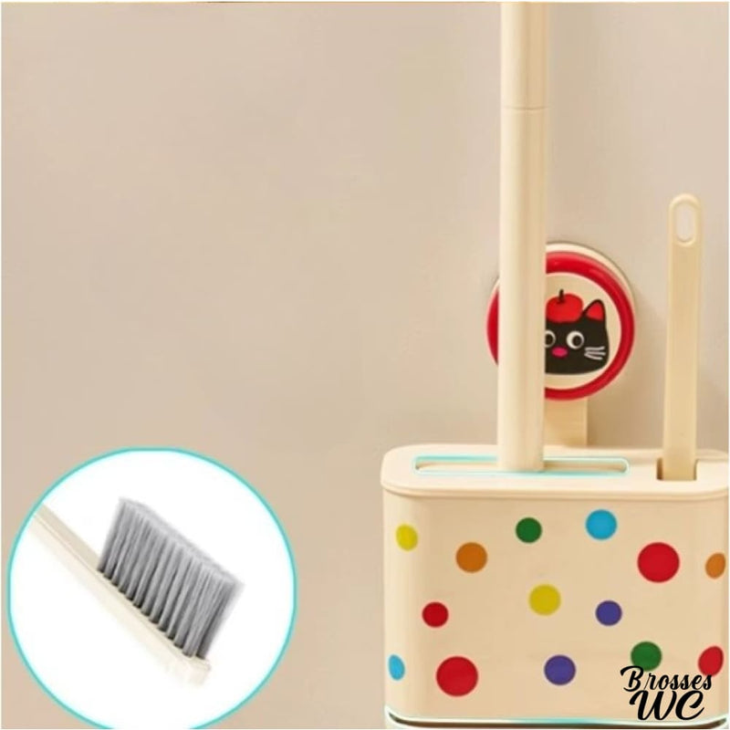 Brosse wc forme de chat