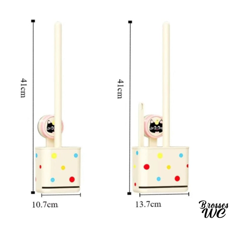 Brosse wc forme de chat