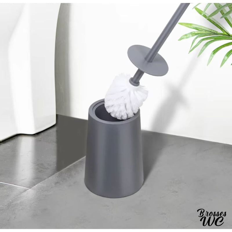 Brosse wc gris anthracite