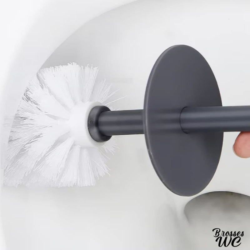 Brosse wc gris anthracite