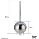 Brosse wc inox boule