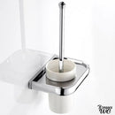 Brosse wc inox mural