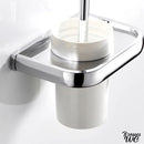 Brosse wc inox mural