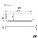 Brosse wc inox mural