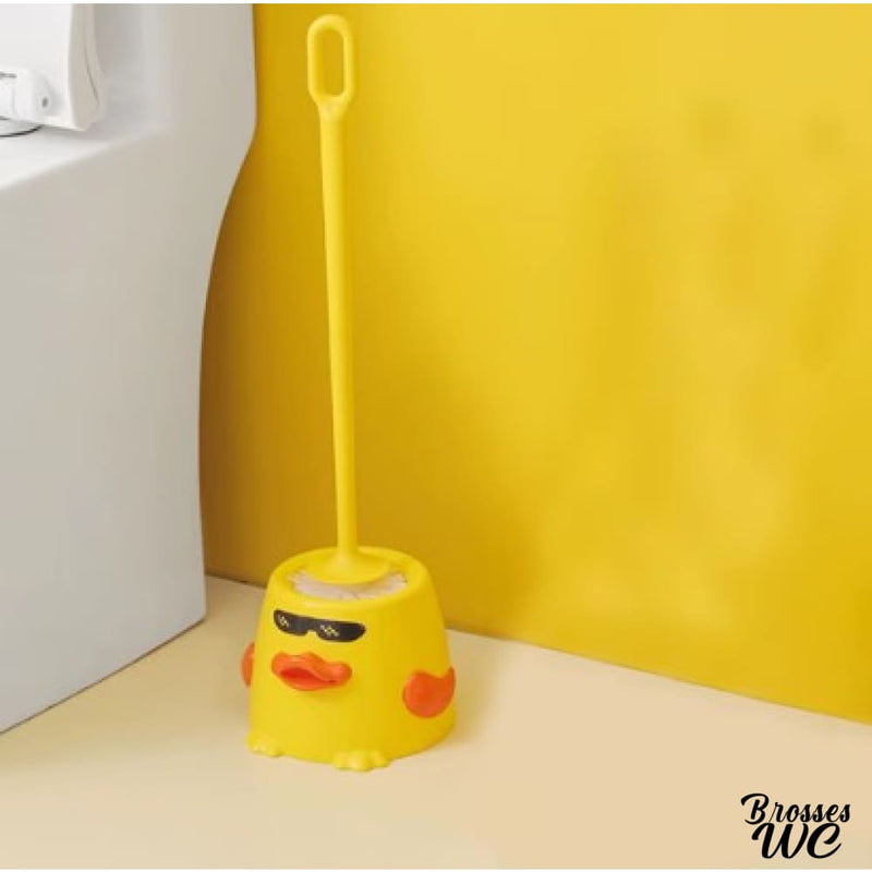 Brosse WC jaune