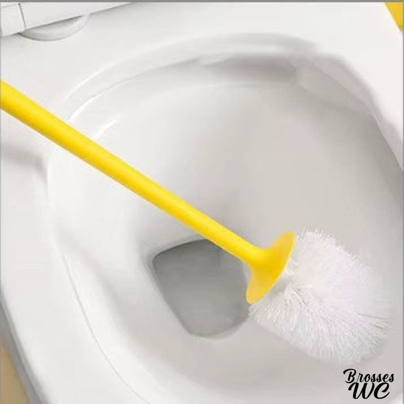 Brosse WC jaune