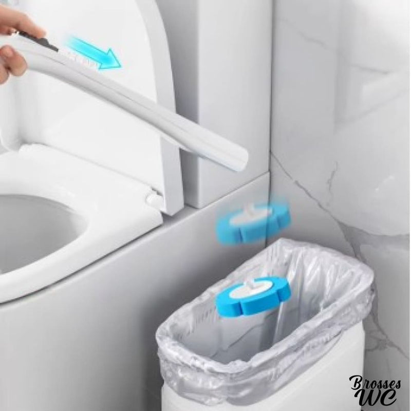 Brosse wc jetable blanche