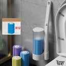 Brosse wc jetable blanche