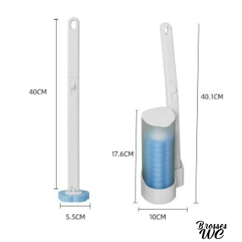 Brosse wc jetable blanche