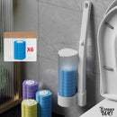 Brosse wc jetable blanche