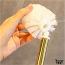 Brosse wc metal céramique rose