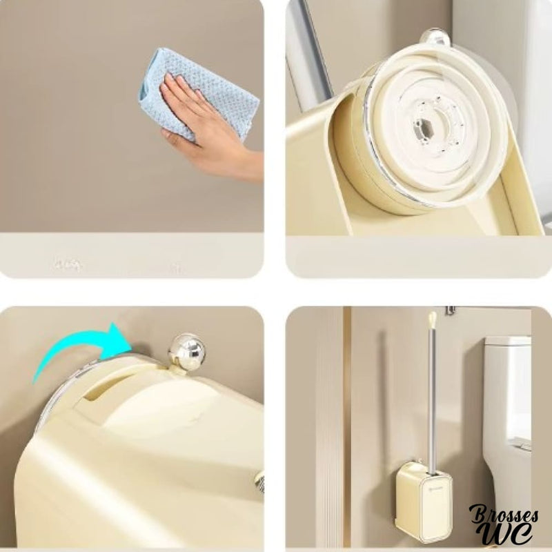 Brosse wc murale basculante