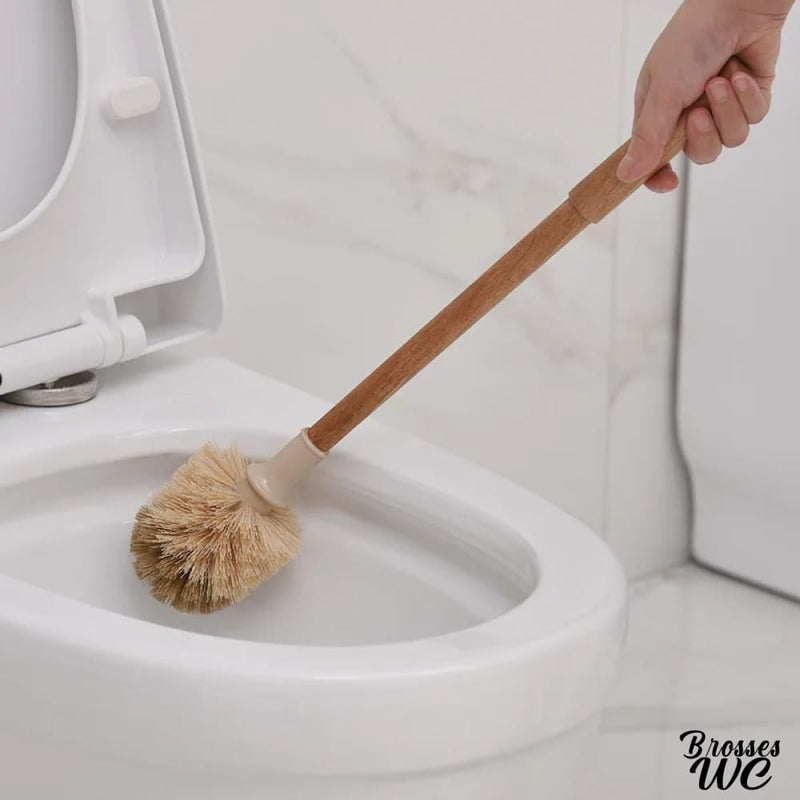 Brosse wc murale bois