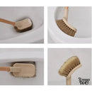 Brosse wc murale bois