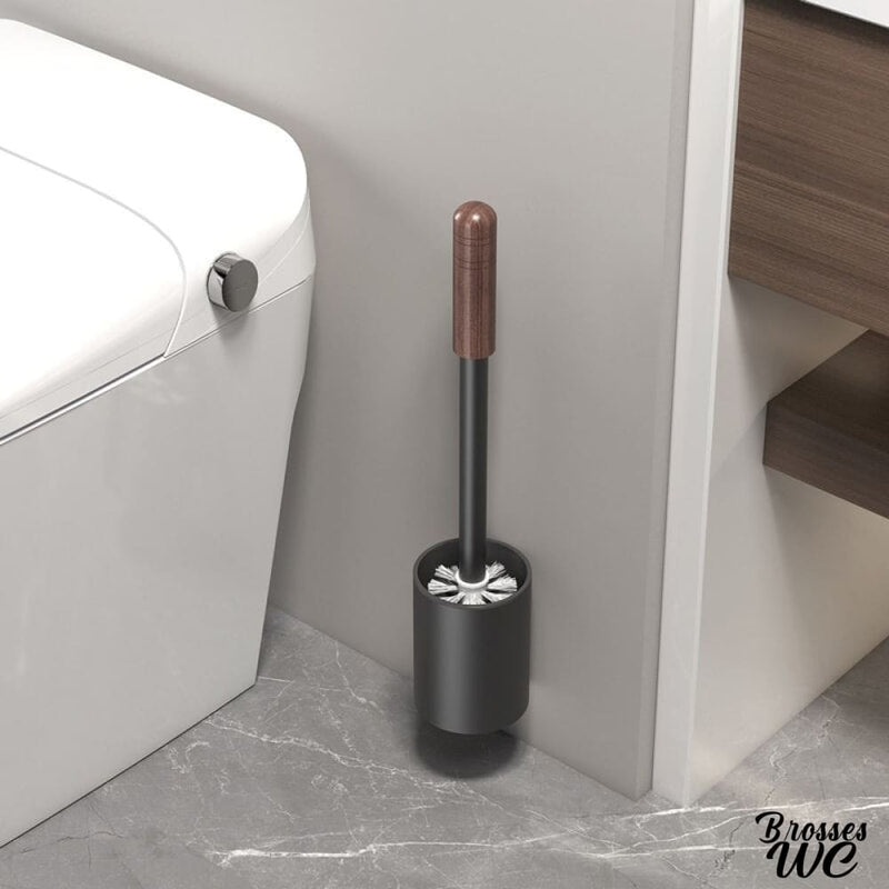 Brosse wc murale noire