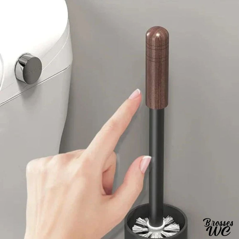 Brosse wc murale noire