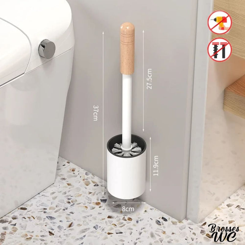 Brosse wc murale noire