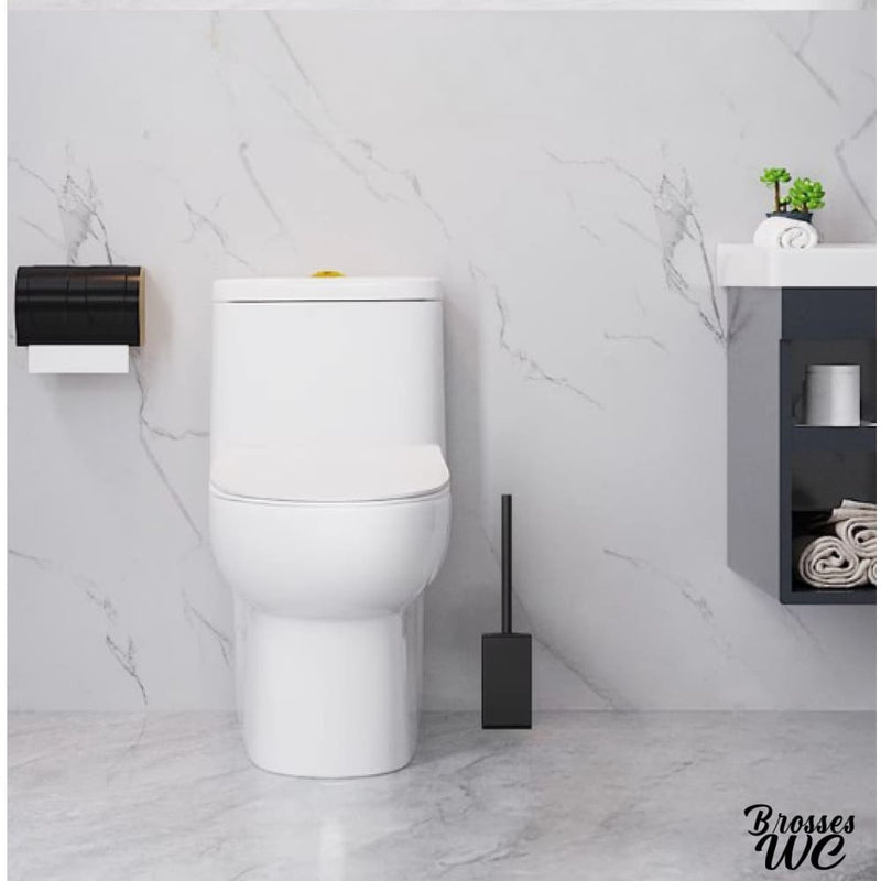 Brosse wc noir mat